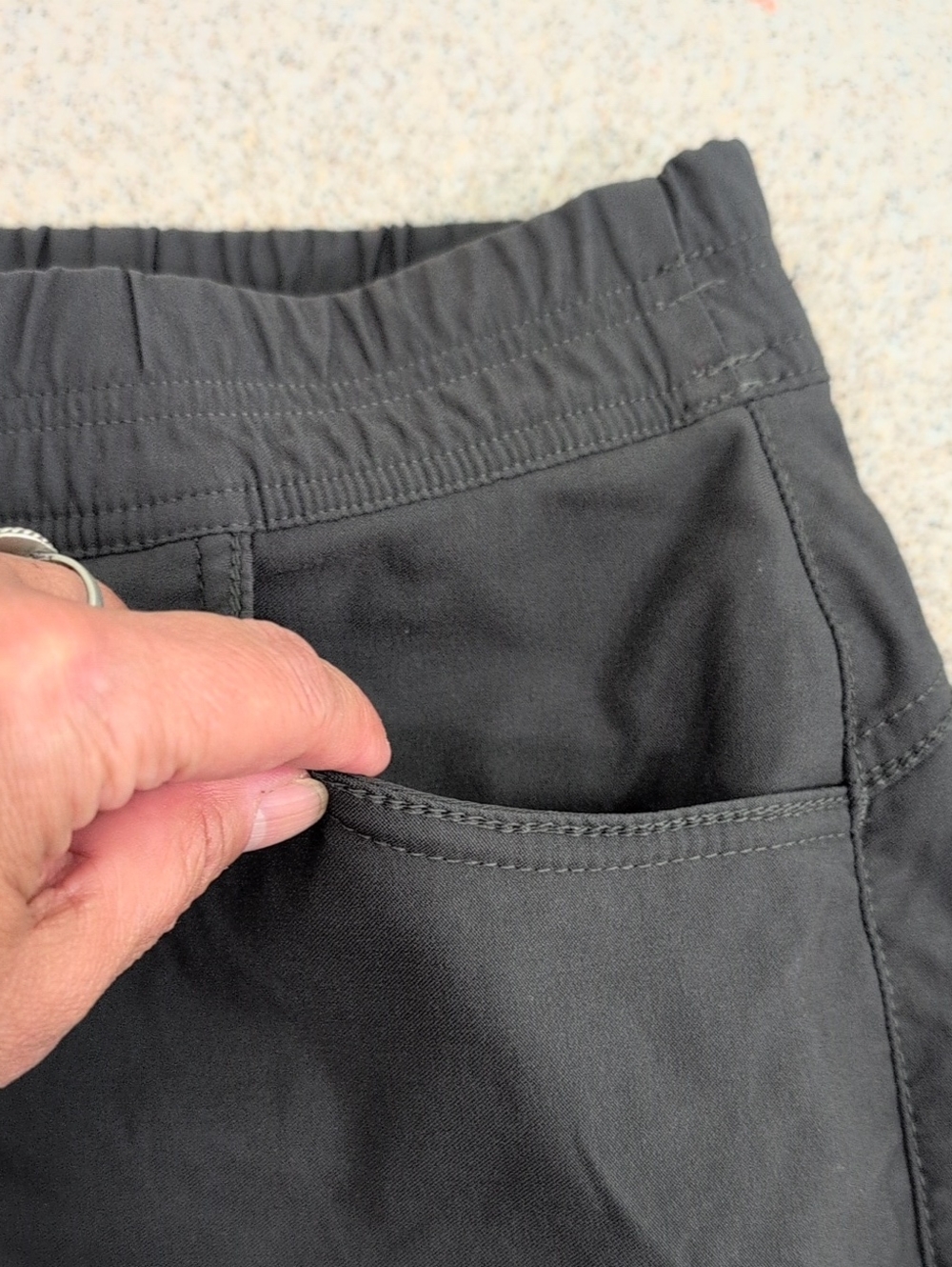 Prana Shorts, Elastic Waist, Pockets, 5 In Inseam Women's Size 12 - Picture 5 of 15
